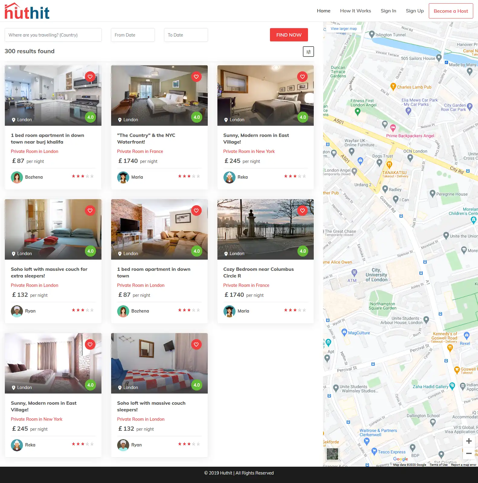 Huthit- Map based search property