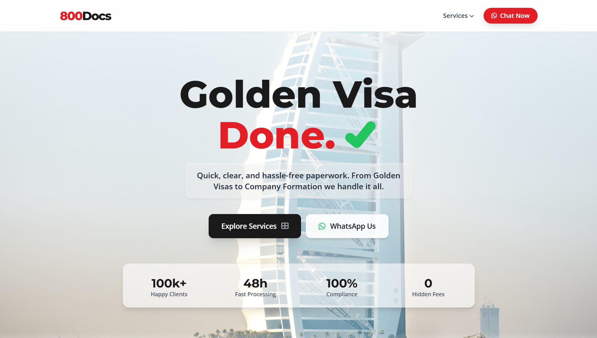 800 DOCS – UAE Business Setup & Government Services Platform
