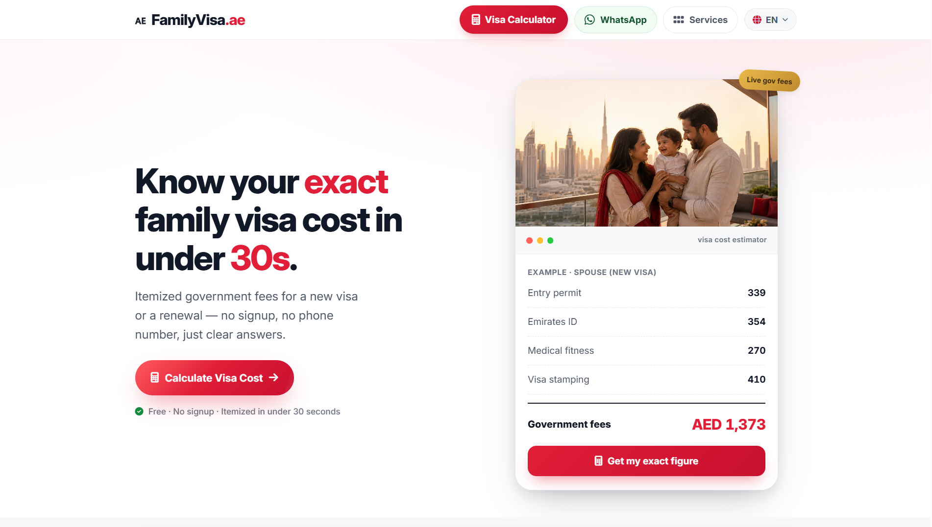 Digital UAE Family Visa Service Platform